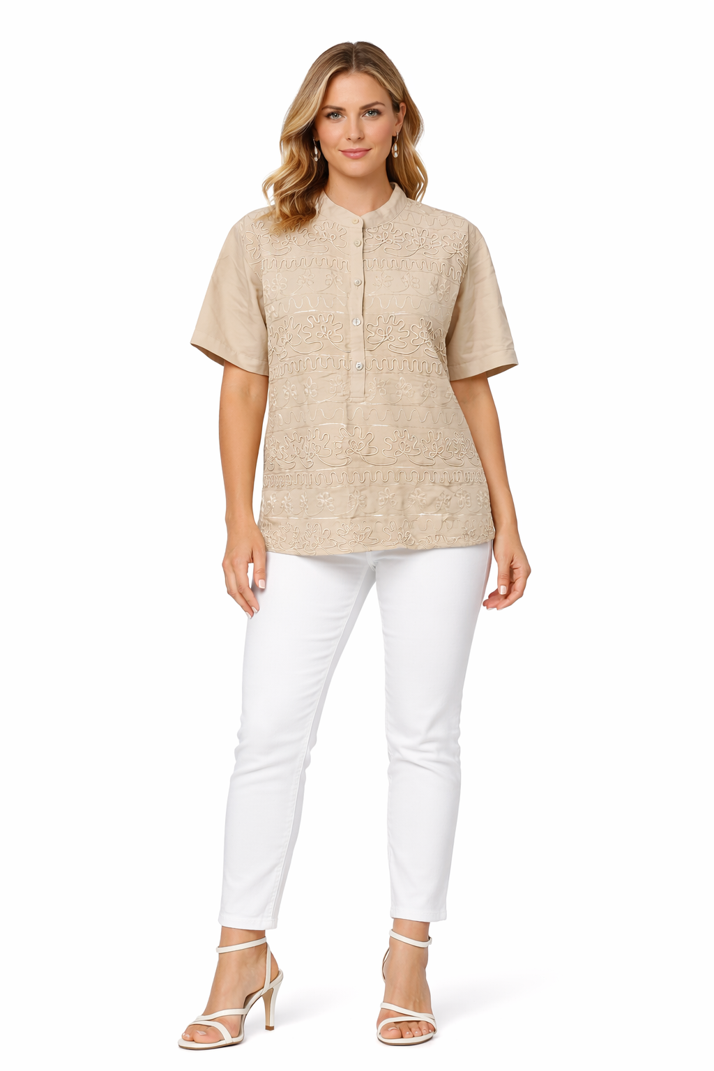 Together Linen Blend Top size 14, image 2