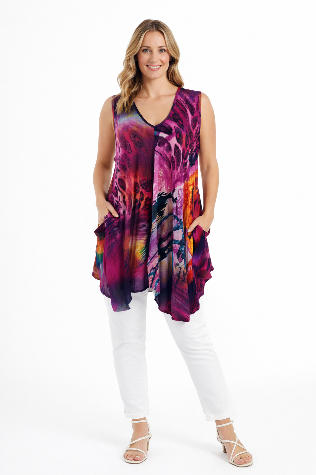 Warwick Jones Tunic Top size 16