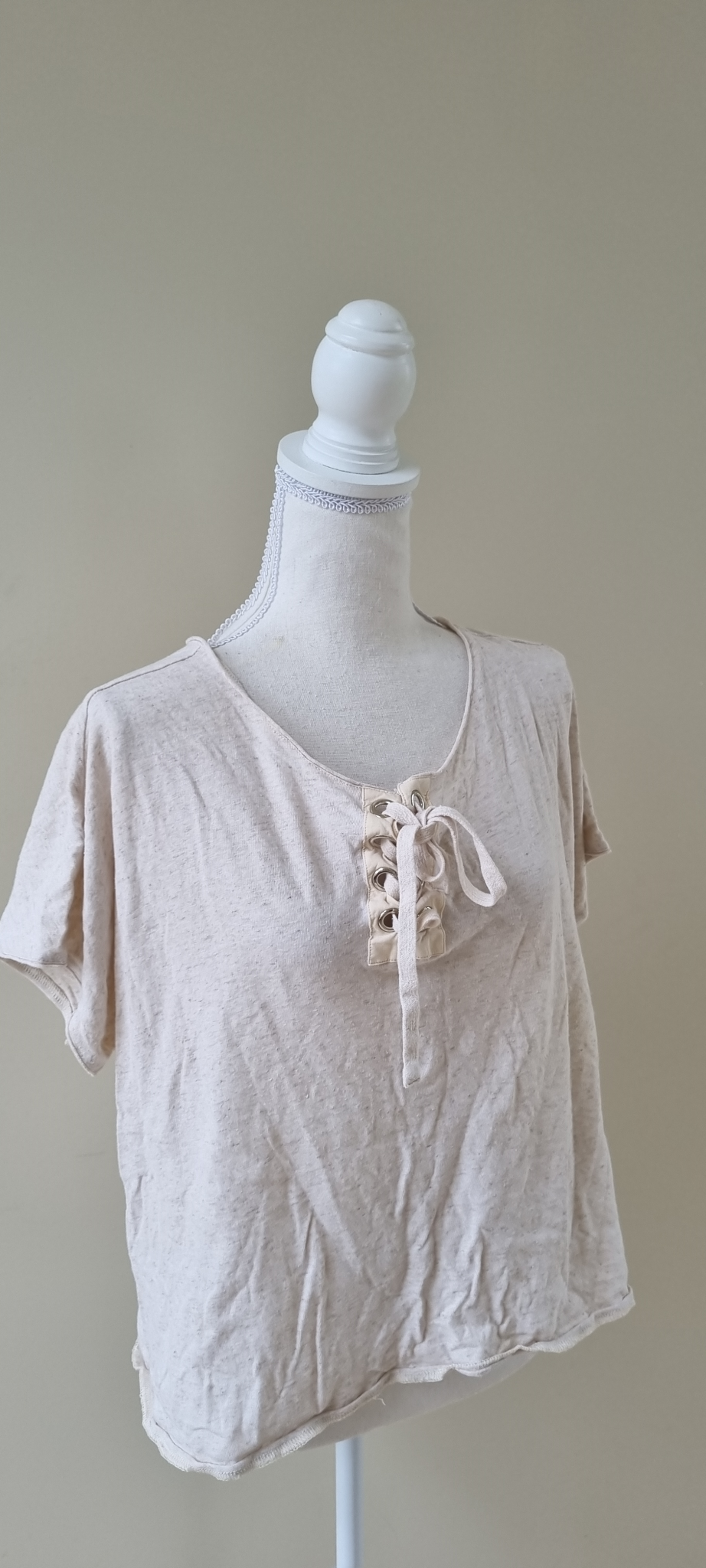 Isle of Mine Linen Blend Tunic Top size 14, image 2