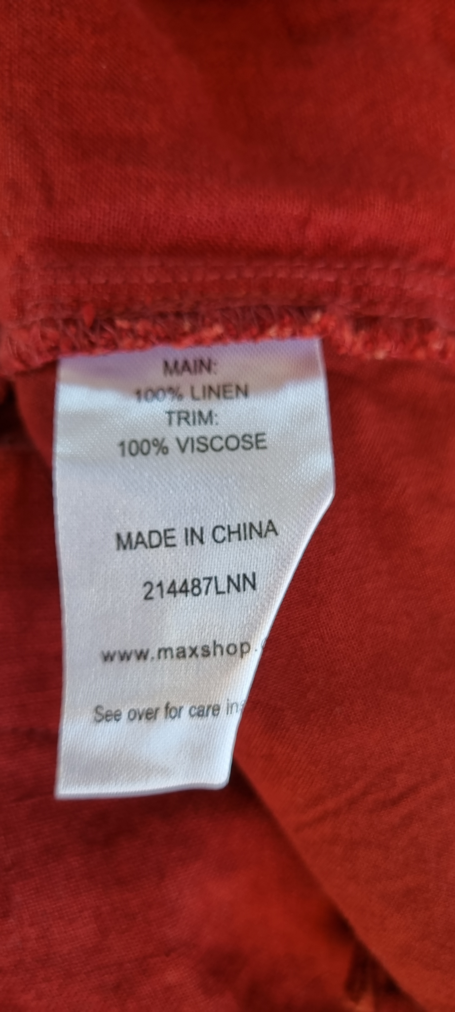 Max Linen Pants size 10, image 2