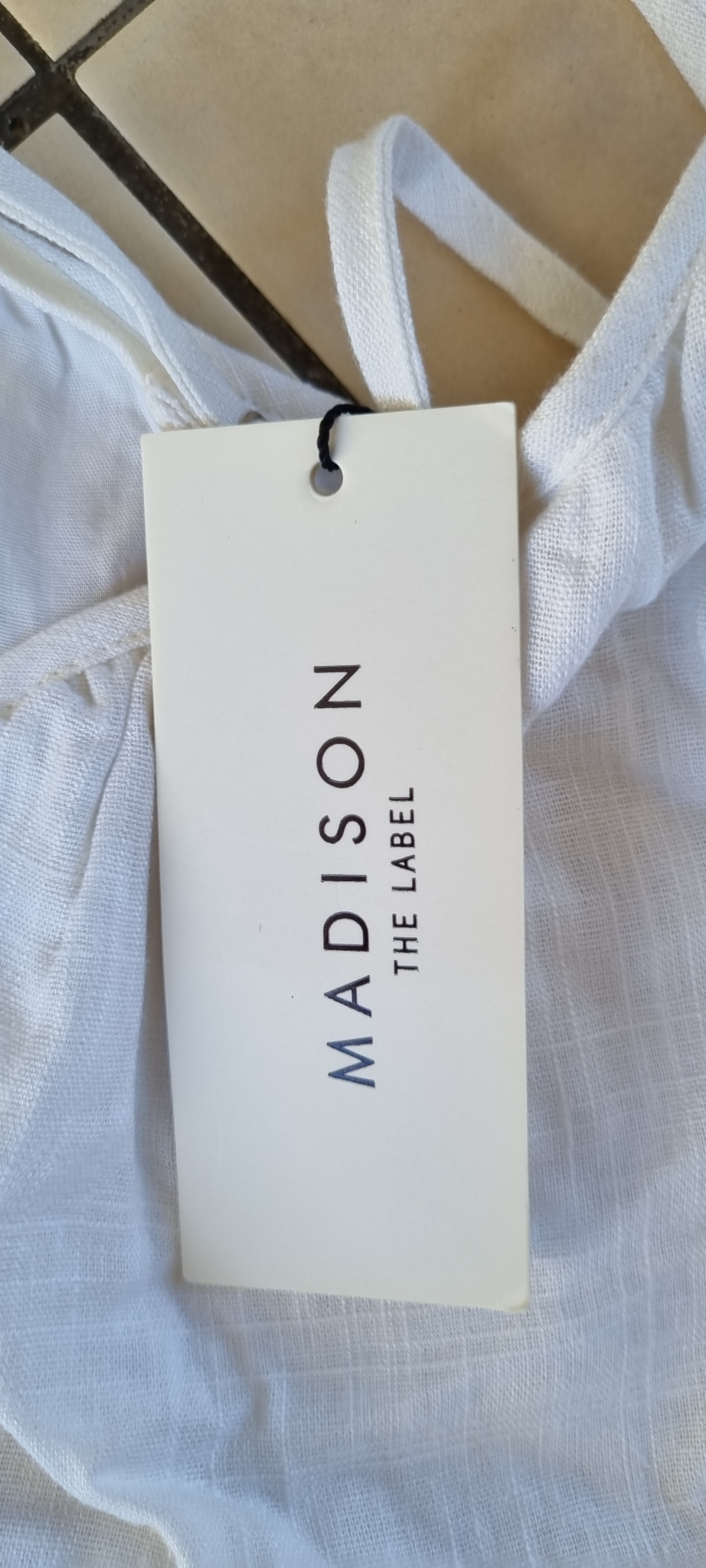 Madison The Label Linen Blend Pants Jumpsuit size M NEW WITH TAG, image 2