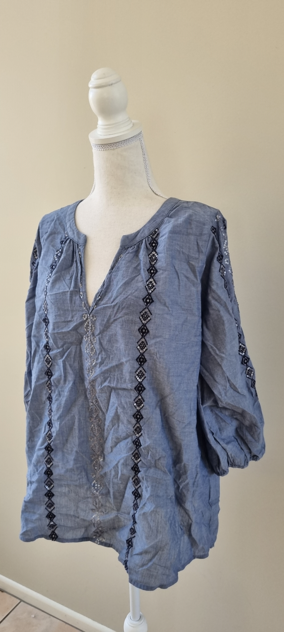 Blue Illusion Tunic size L / 16, image 2