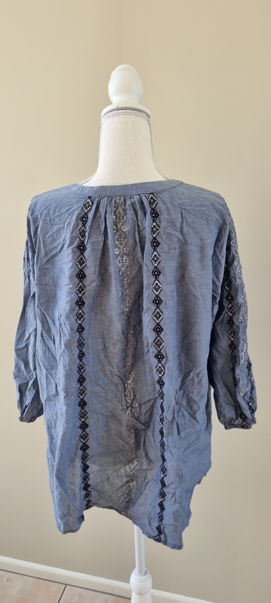 Blue Illusion Tunic size L / 16, image 3