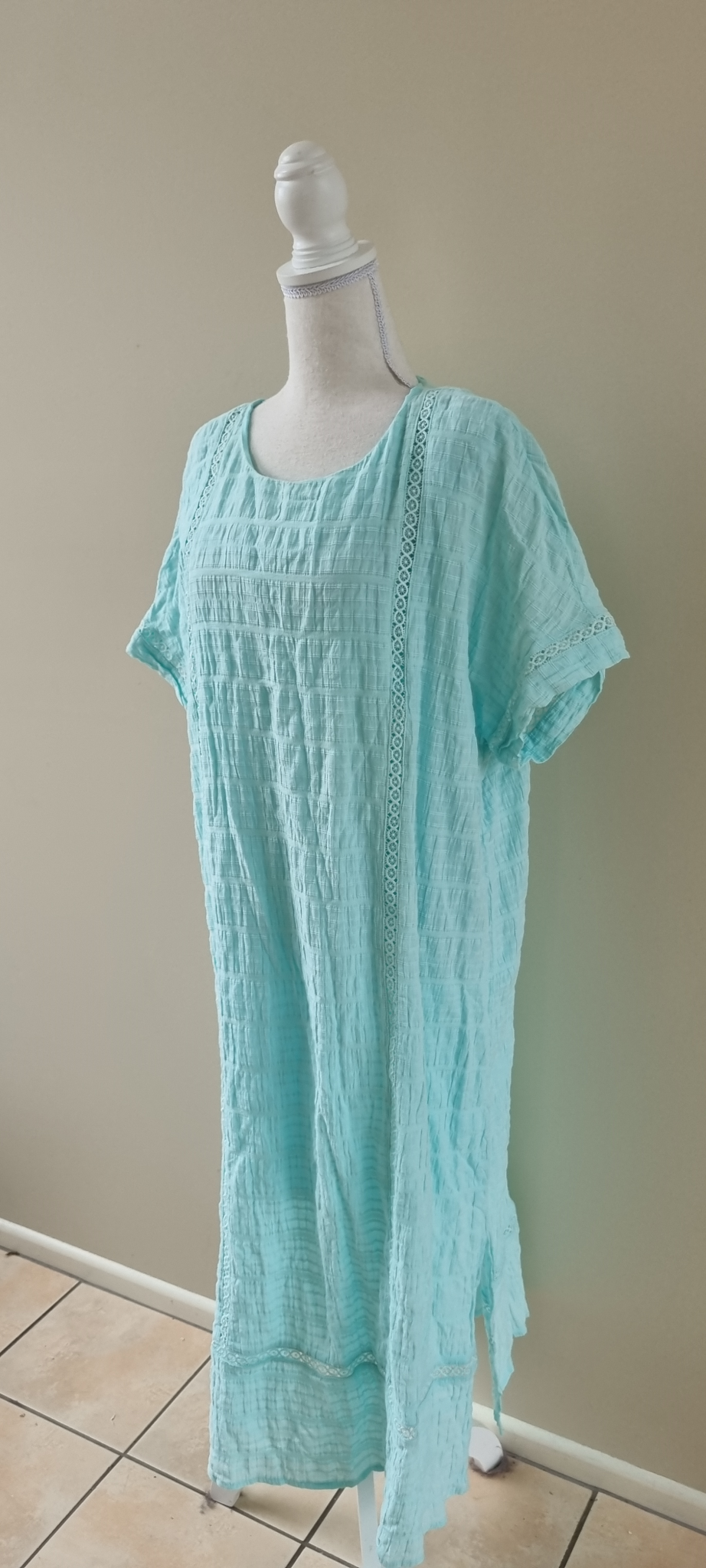 Blue Illusion Dress Size XL / 16, image 2