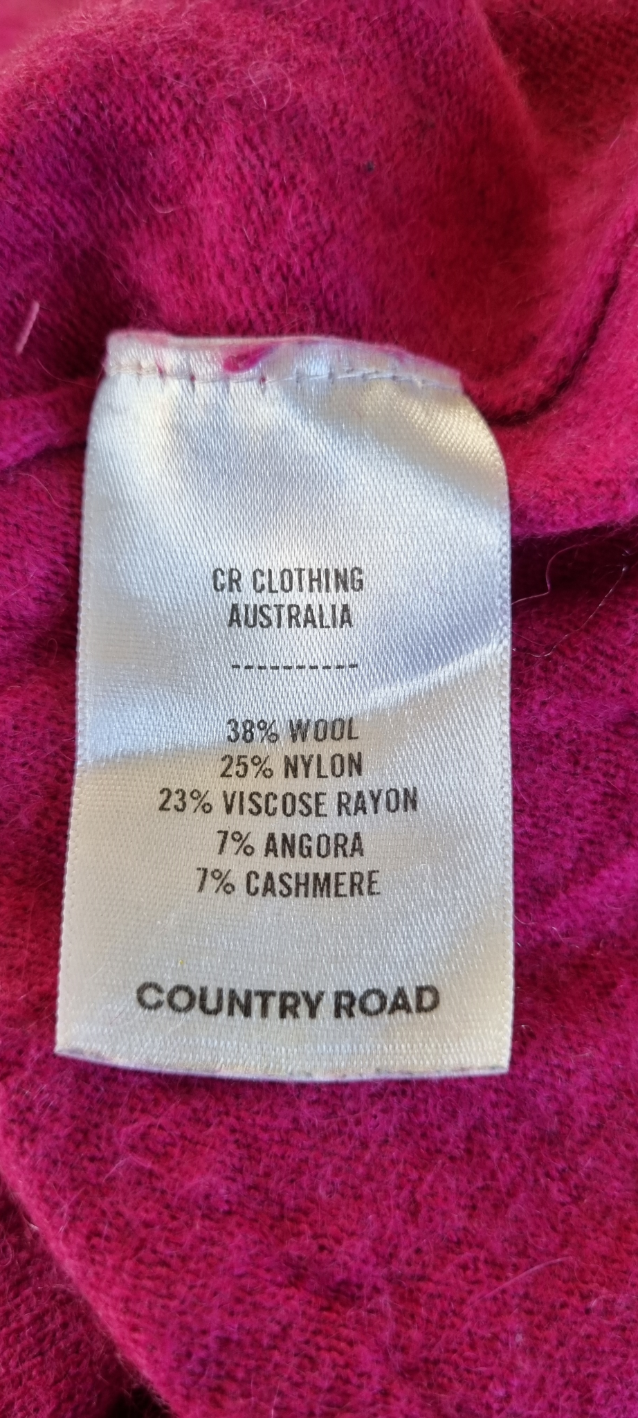 Country Road Cashmere Wool Blend Jersey Size M, image 4