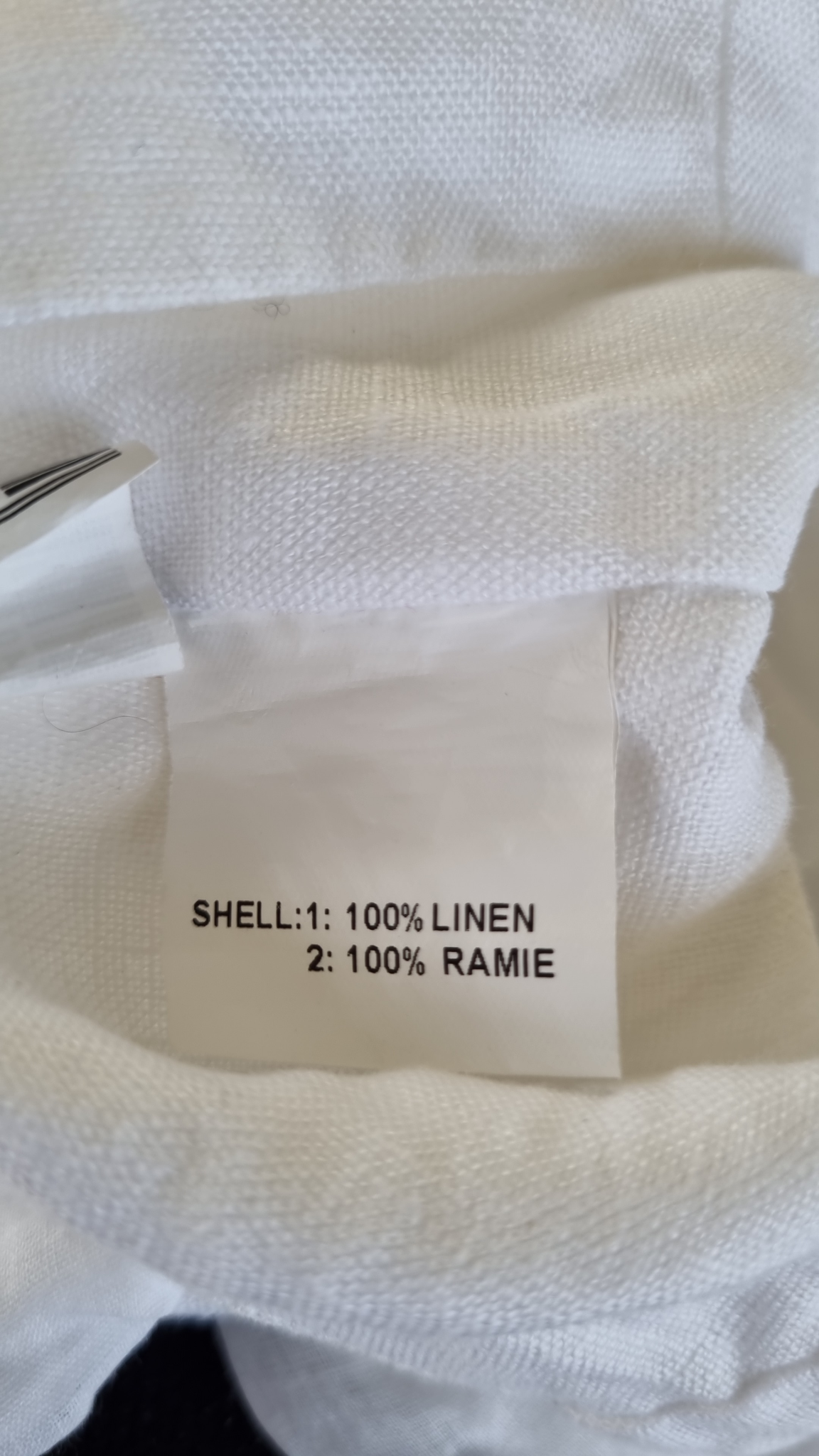 Dissh White Linen Crop Top size 8, image 4