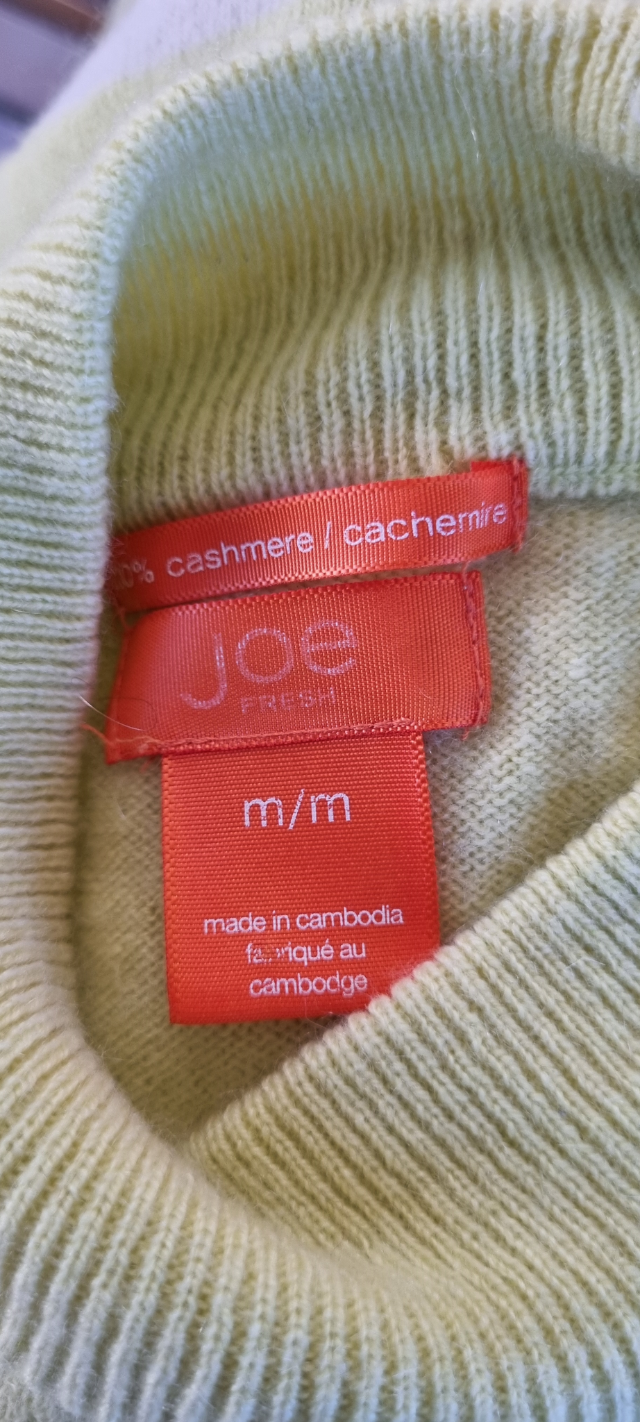Joe Fresh Cashmere Jersey Size M, image 4