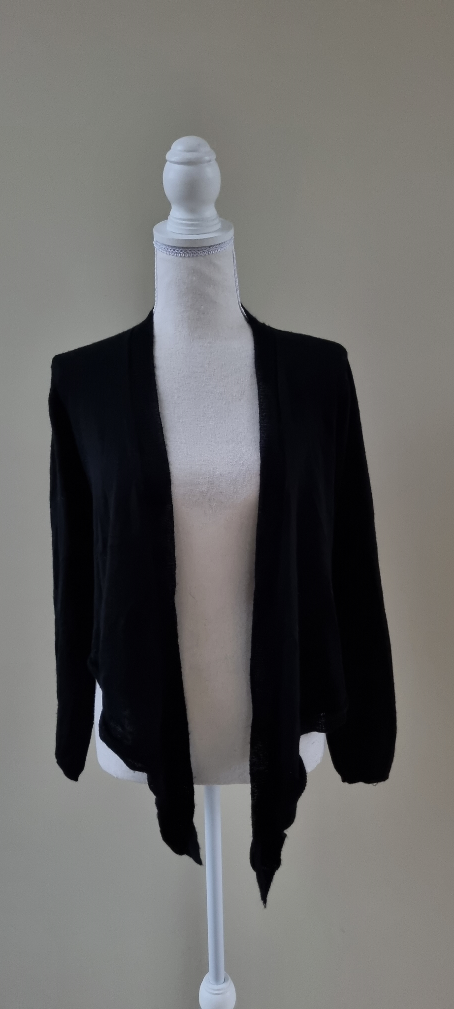 Max Black Merino Wool Cardigan size M