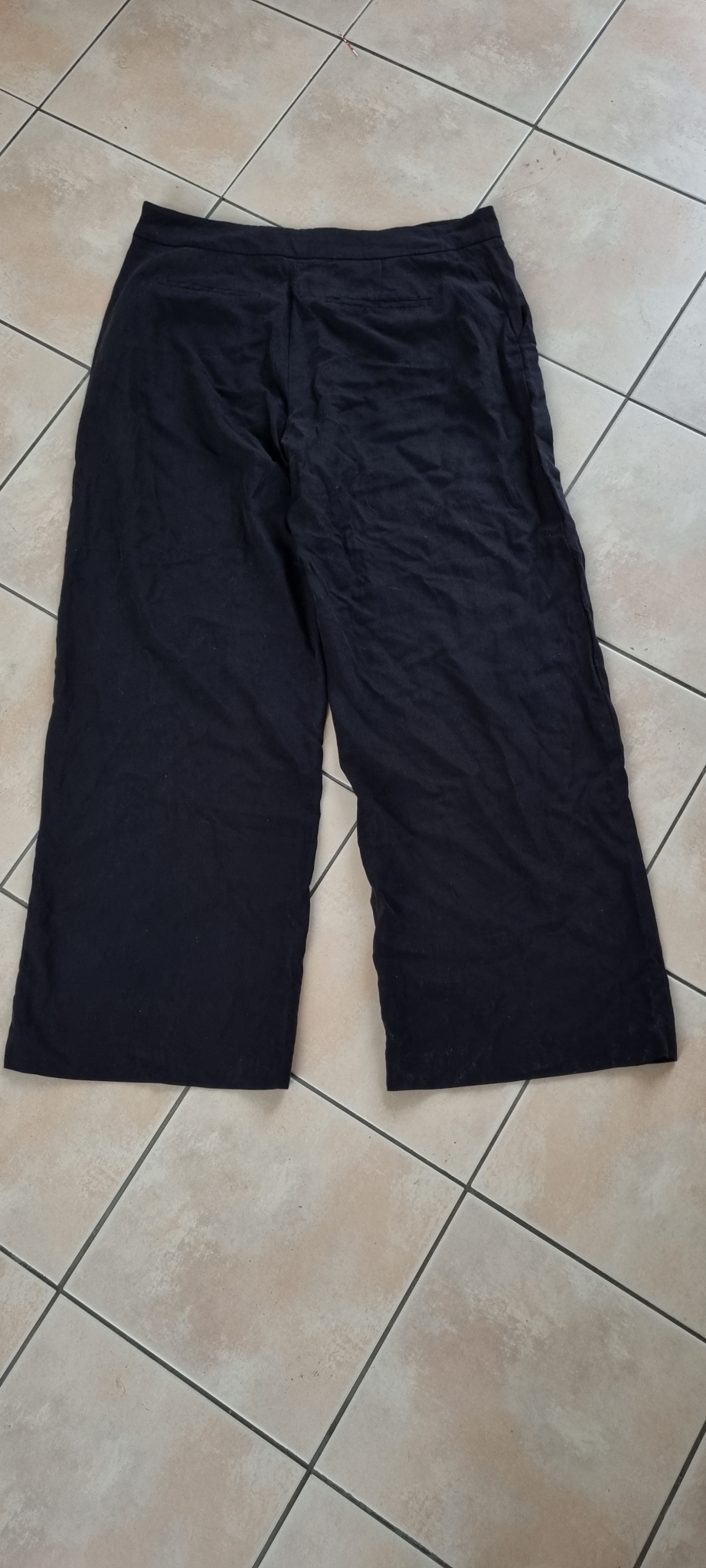 Max Black Linen Blend Pants size 16, image 2