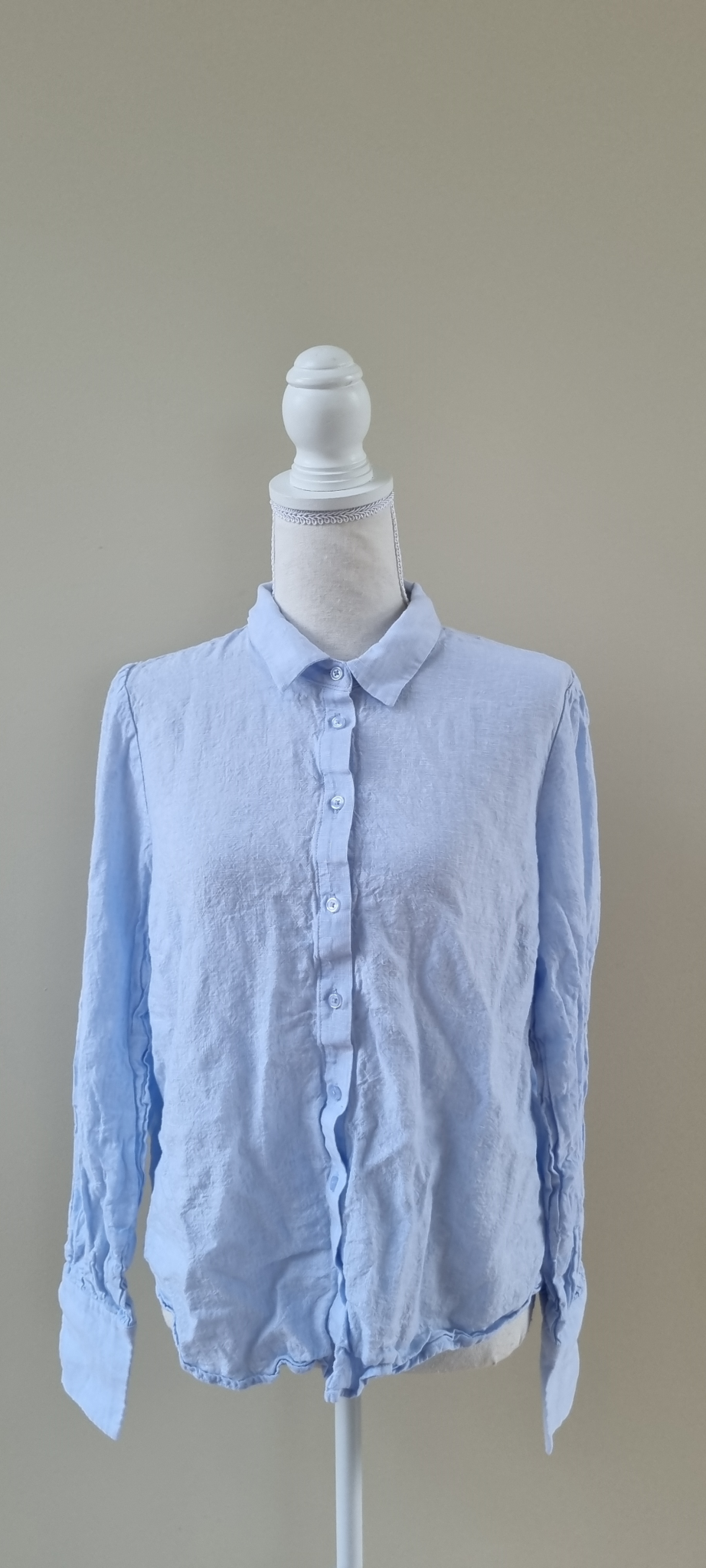 Whistle Linen Blend Tunic Shirt Size 14