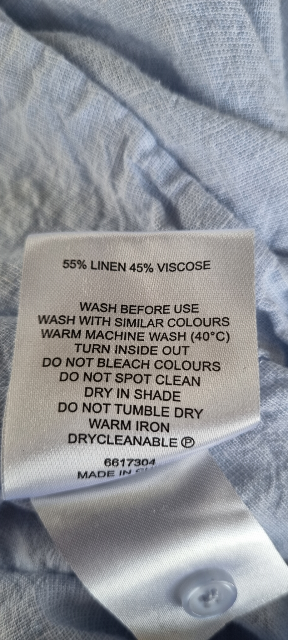 Whistle Linen Blend Tunic Shirt Size 14, image 4
