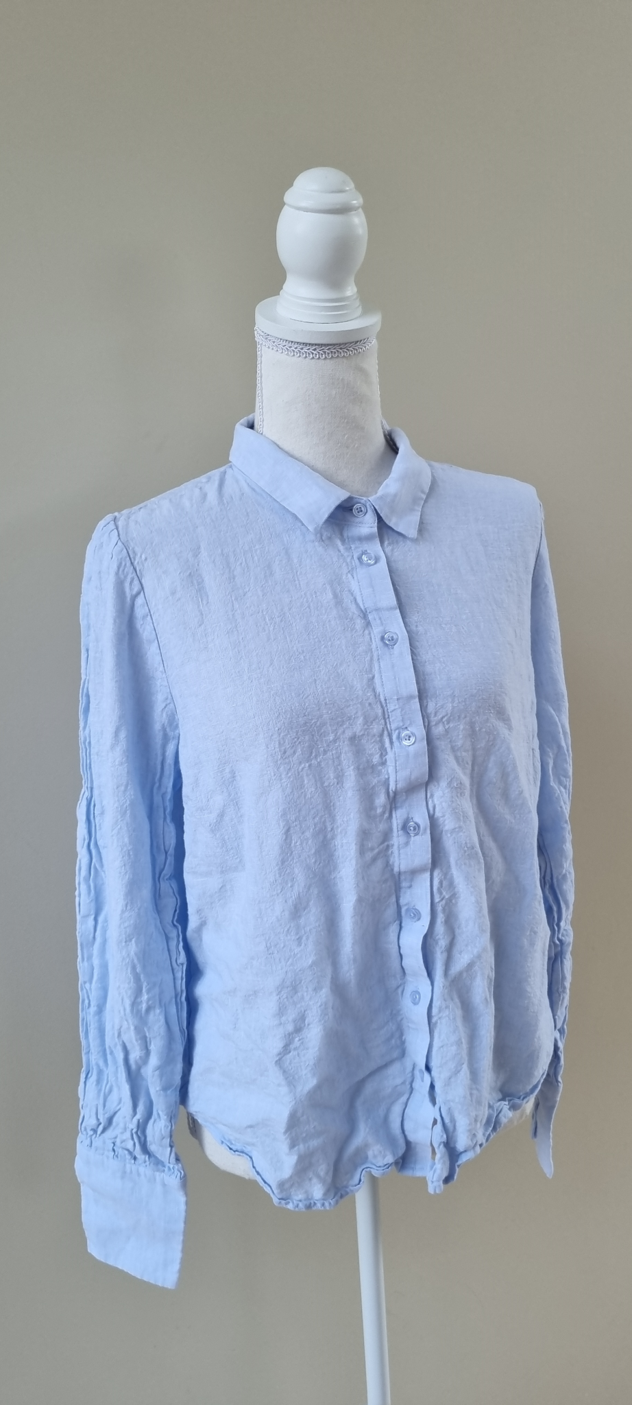 Whistle Linen Blend Tunic Shirt Size 14, image 2