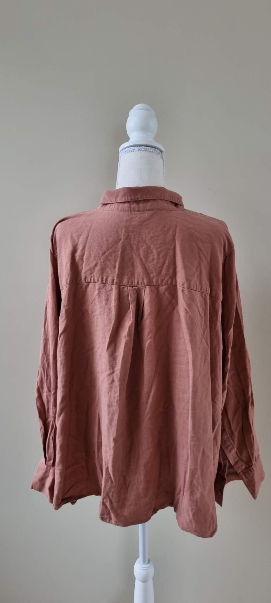 Wild Child Linen Blend Tunic Shirt Size 26, image 3
