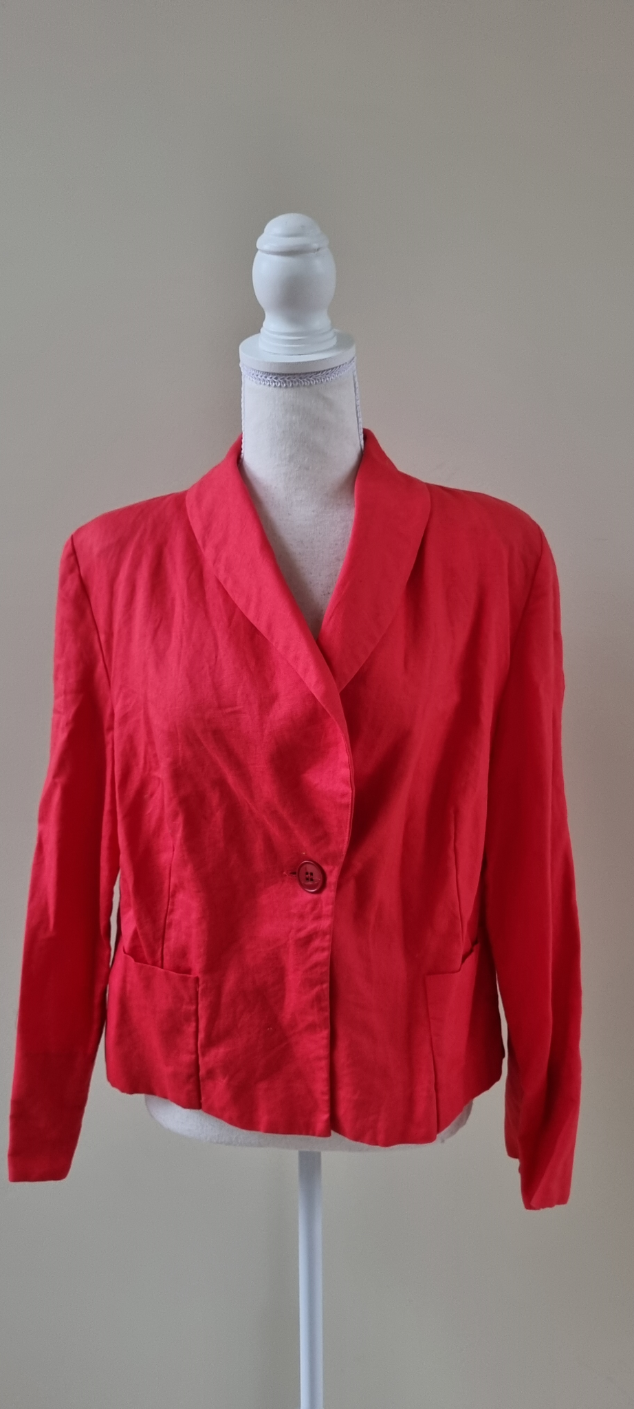 Zardi Linen Blend Jacket Size 14