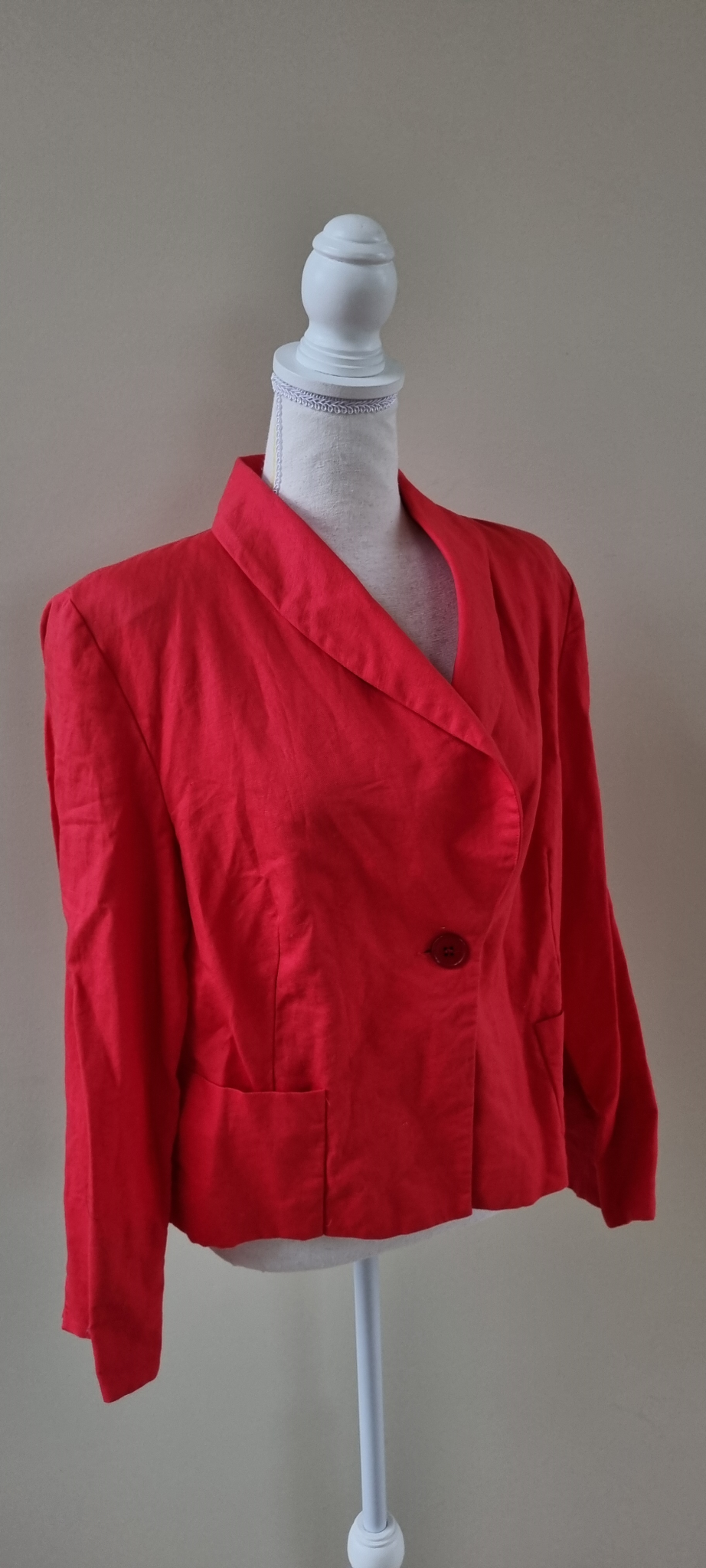 Zardi Linen Blend Jacket Size 14, image 2