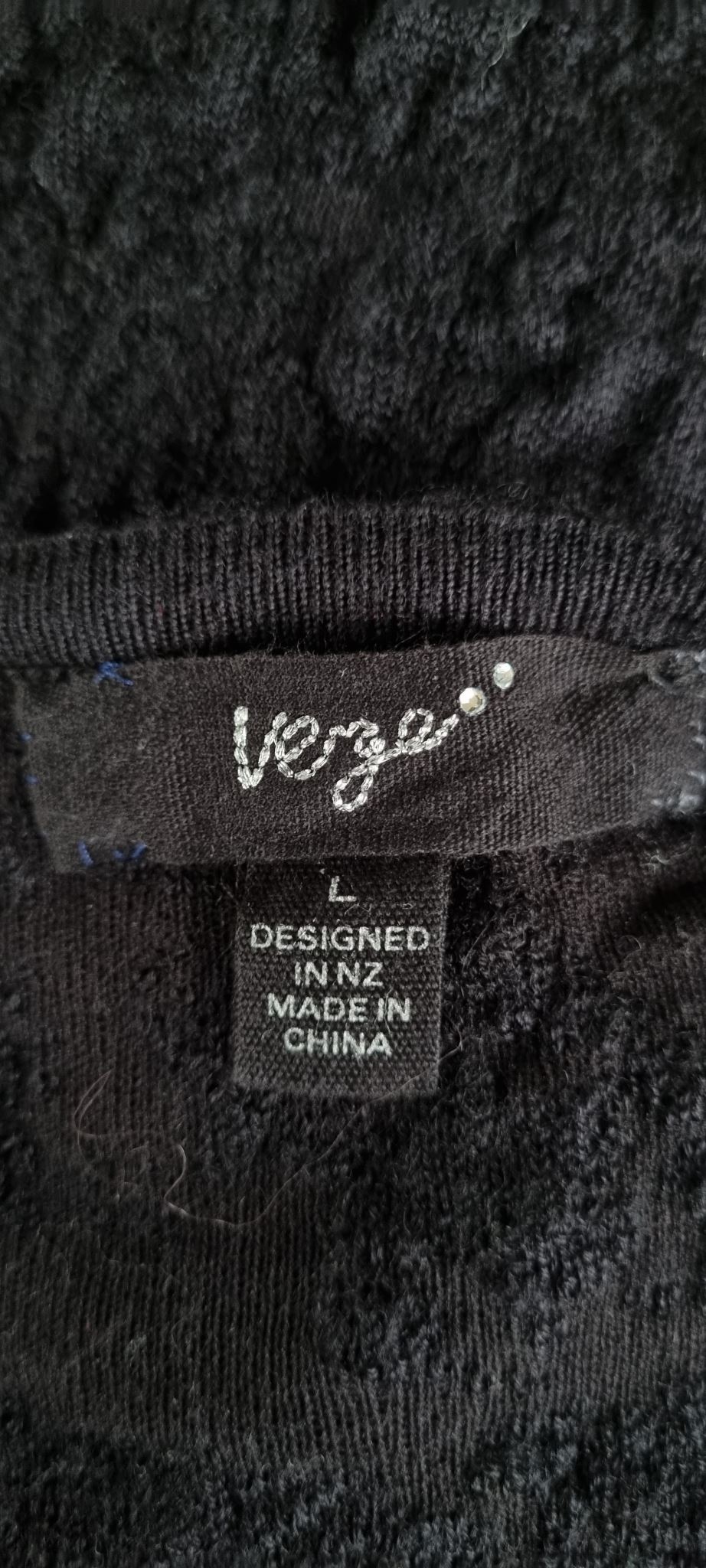 Verge Black Wool Blend Margot Jacket Size L, image 4