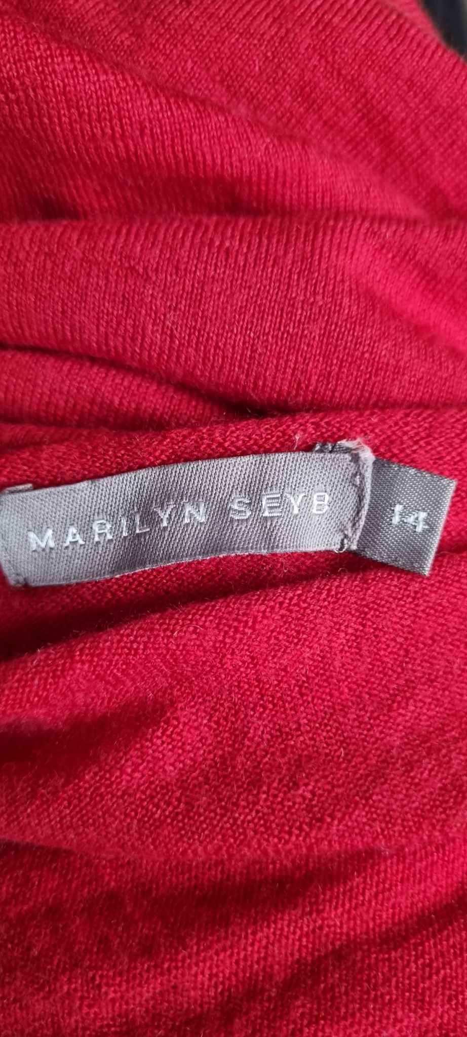 Marilyn Seyb Merino Wool Wrap Style Top size 14, image 4