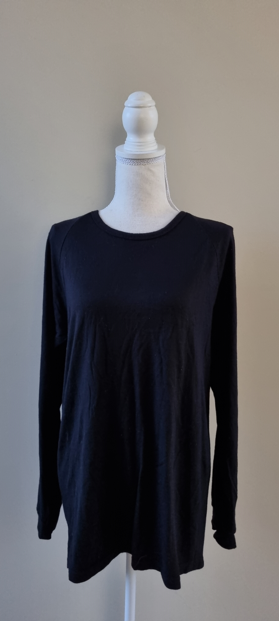 Brass Monkeys Black Merino Wool Jersey size 2XL