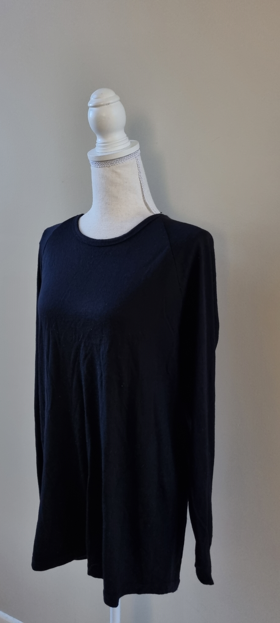 Brass Monkeys Black Merino Wool Jersey size 2XL, image 2