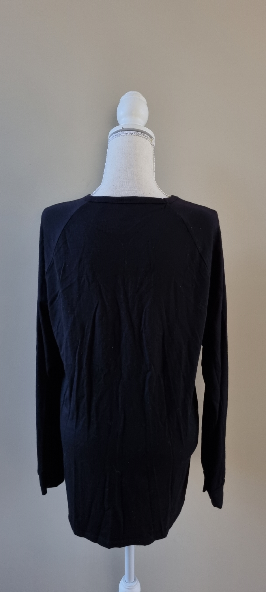 Brass Monkeys Black Merino Wool Jersey size 2XL, image 3