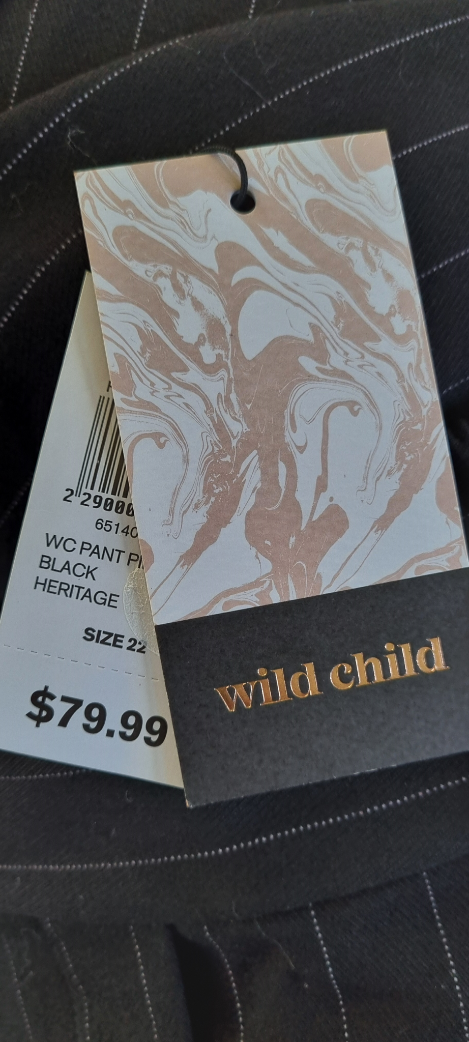 Wild Child Black Pants size 22 NEW WITH TAG, image 2