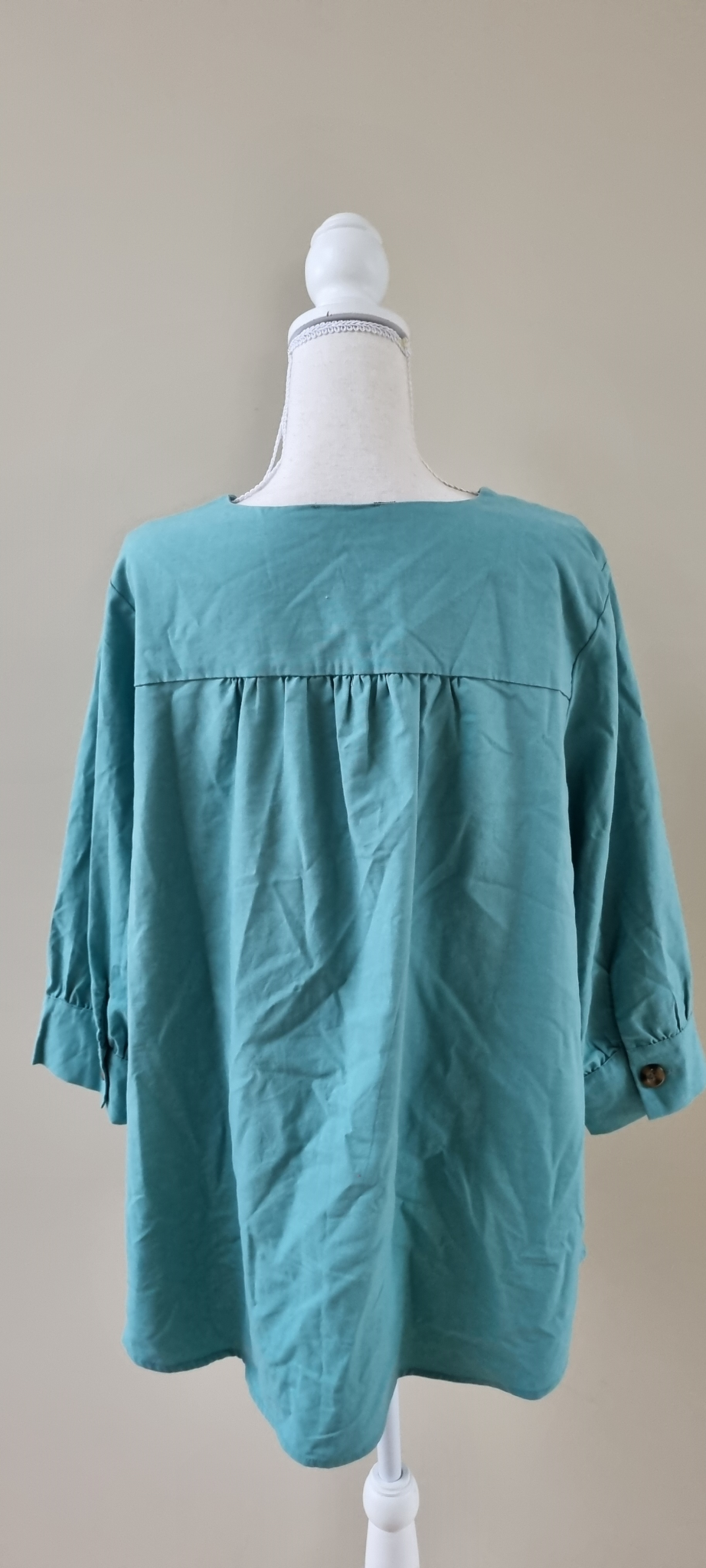 Sara Linen Blend Tunic Top Size 16, image 3