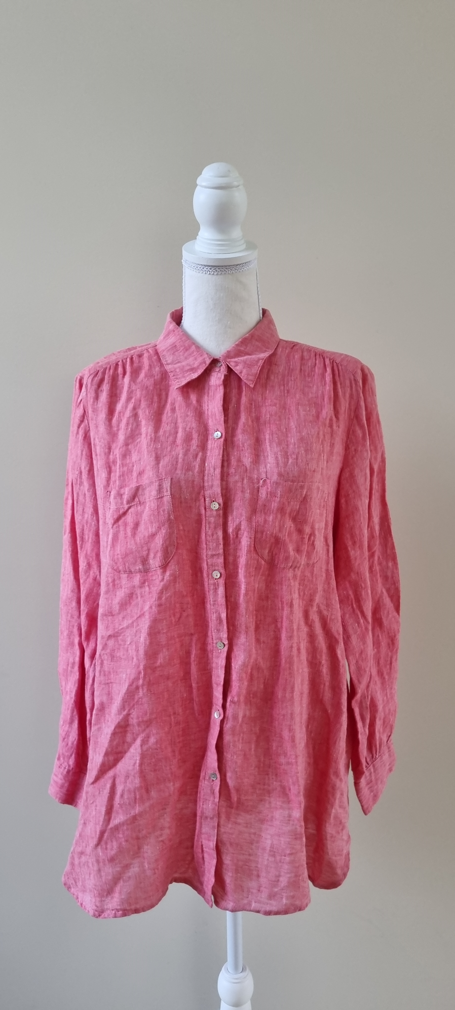 Sussan Linen Tunic Shirt Size 12