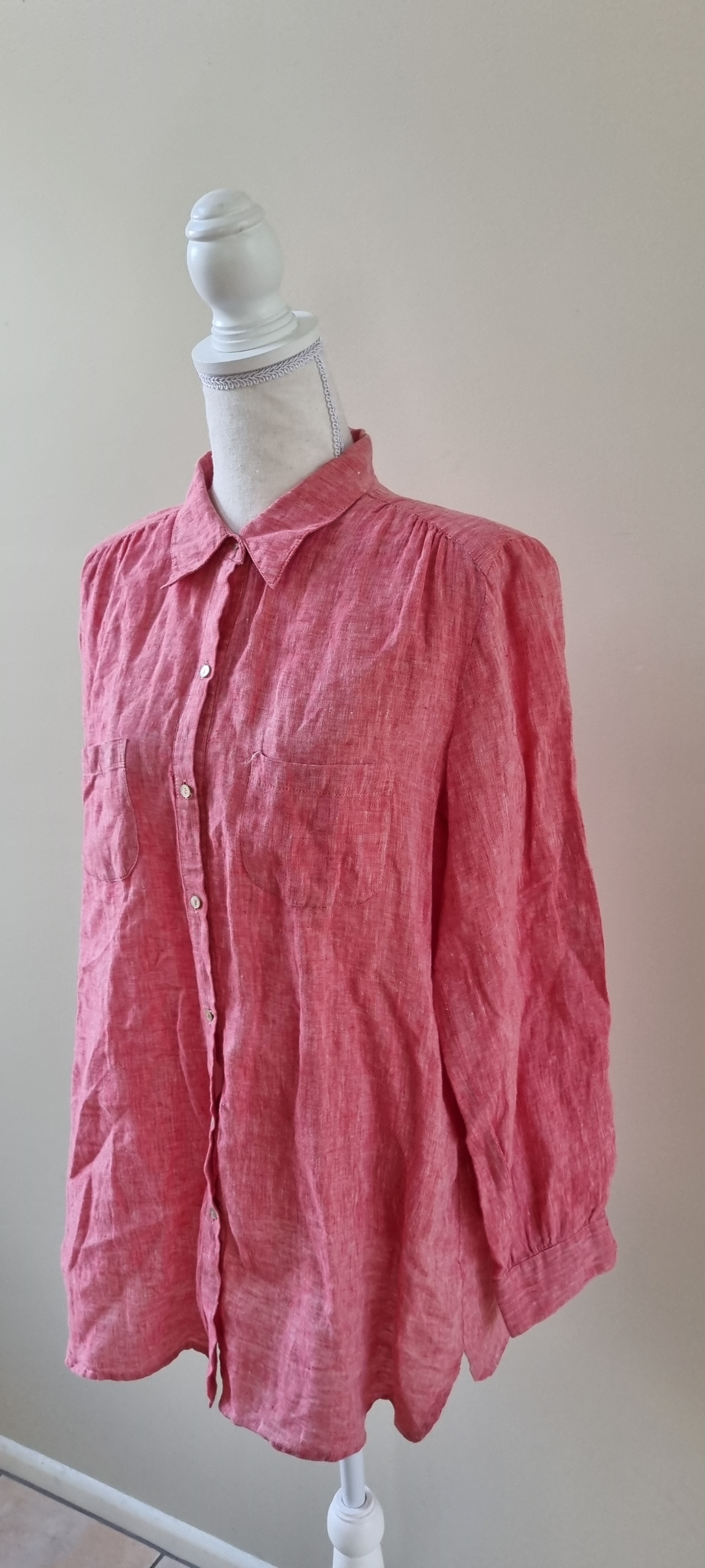 Sussan Linen Tunic Shirt Size 12, image 2