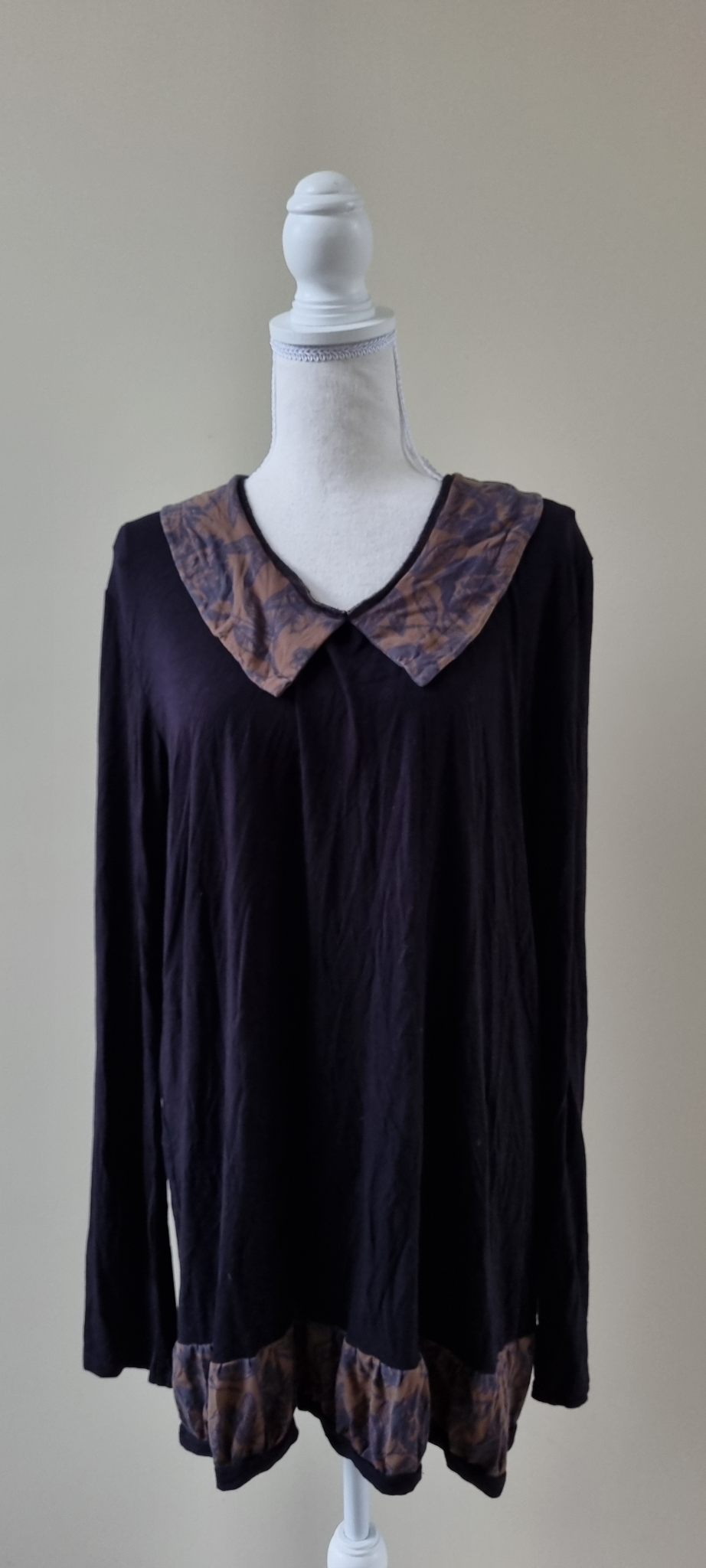 Megan Salmon Upstream Tunic Top size 18