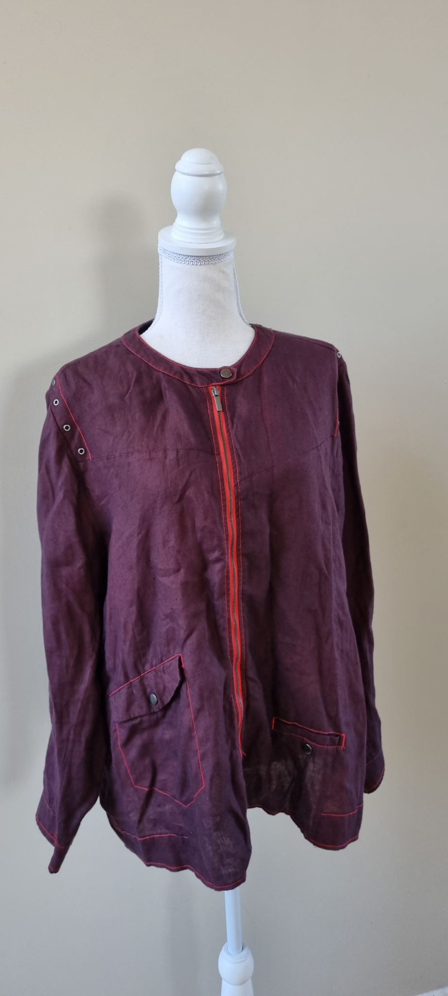 Virtuelle Linen Jacket Size 16, image 2