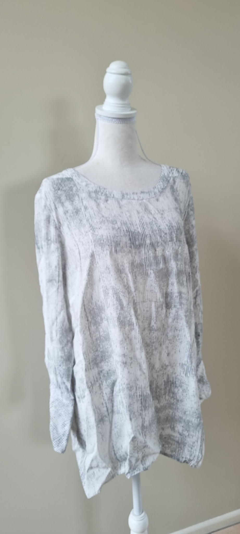 Verge Sketch Silk Blend Tunic Size 16, image 2