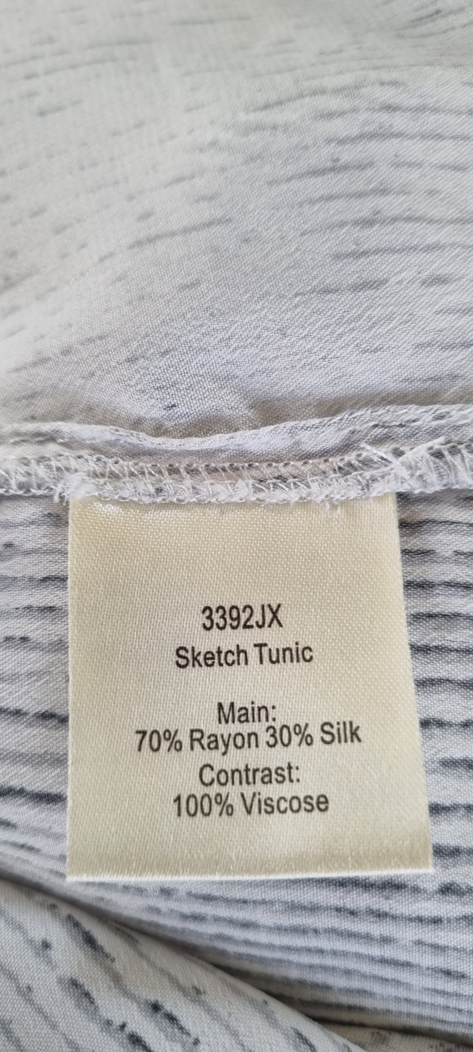 Verge Sketch Silk Blend Tunic Size 16, image 4