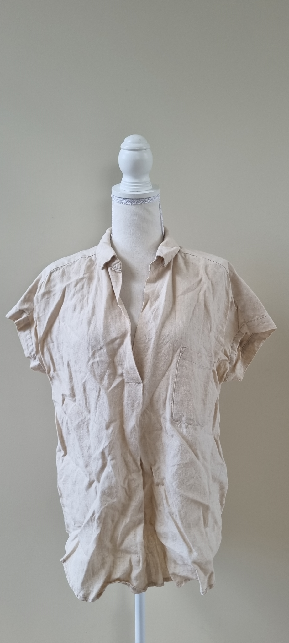 Zest Linen Tunic Top size 12