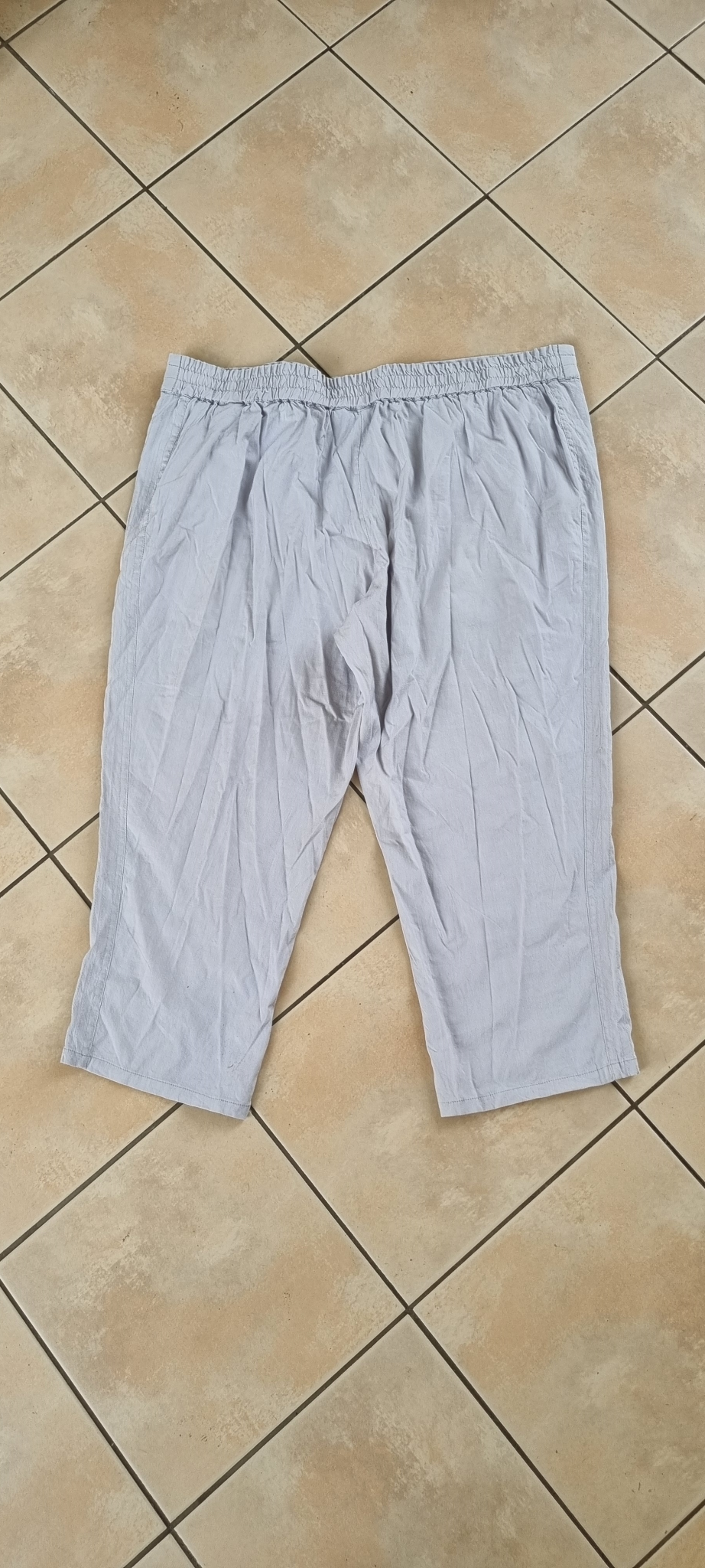 Blue Illusion Linen Blend Pants size 3L / 18, image 2