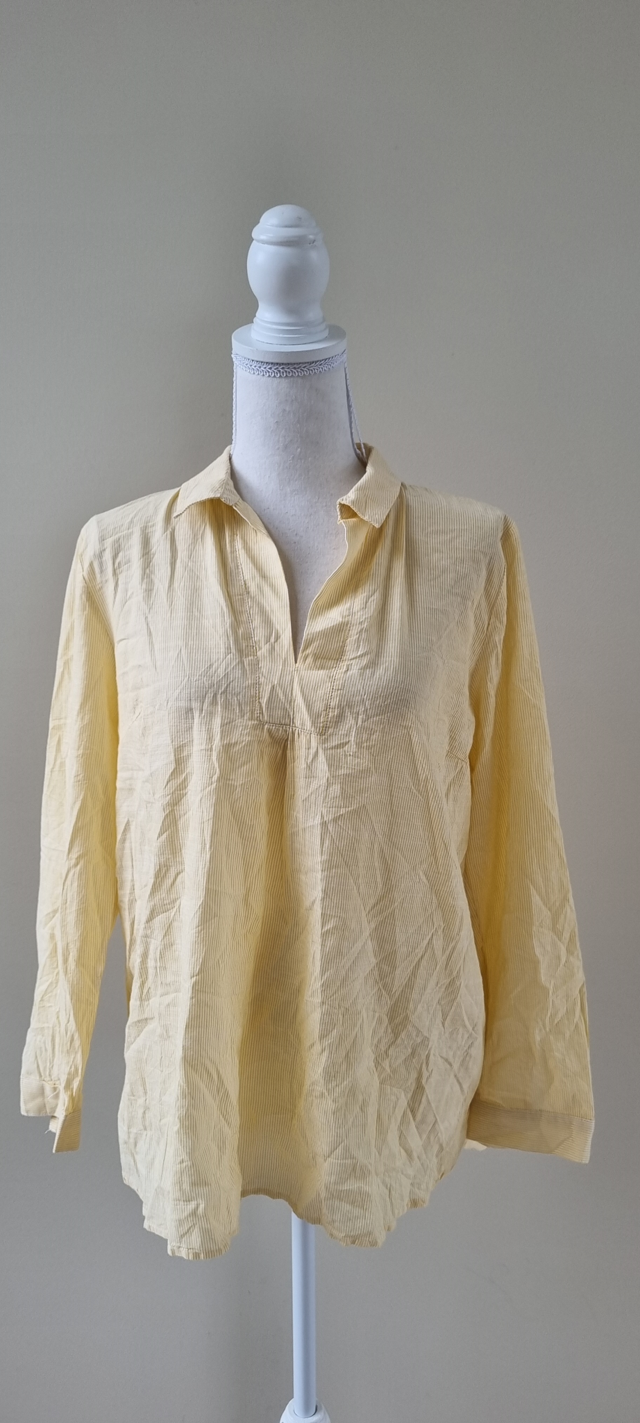 Blue Illusion Tunic Top Size 14