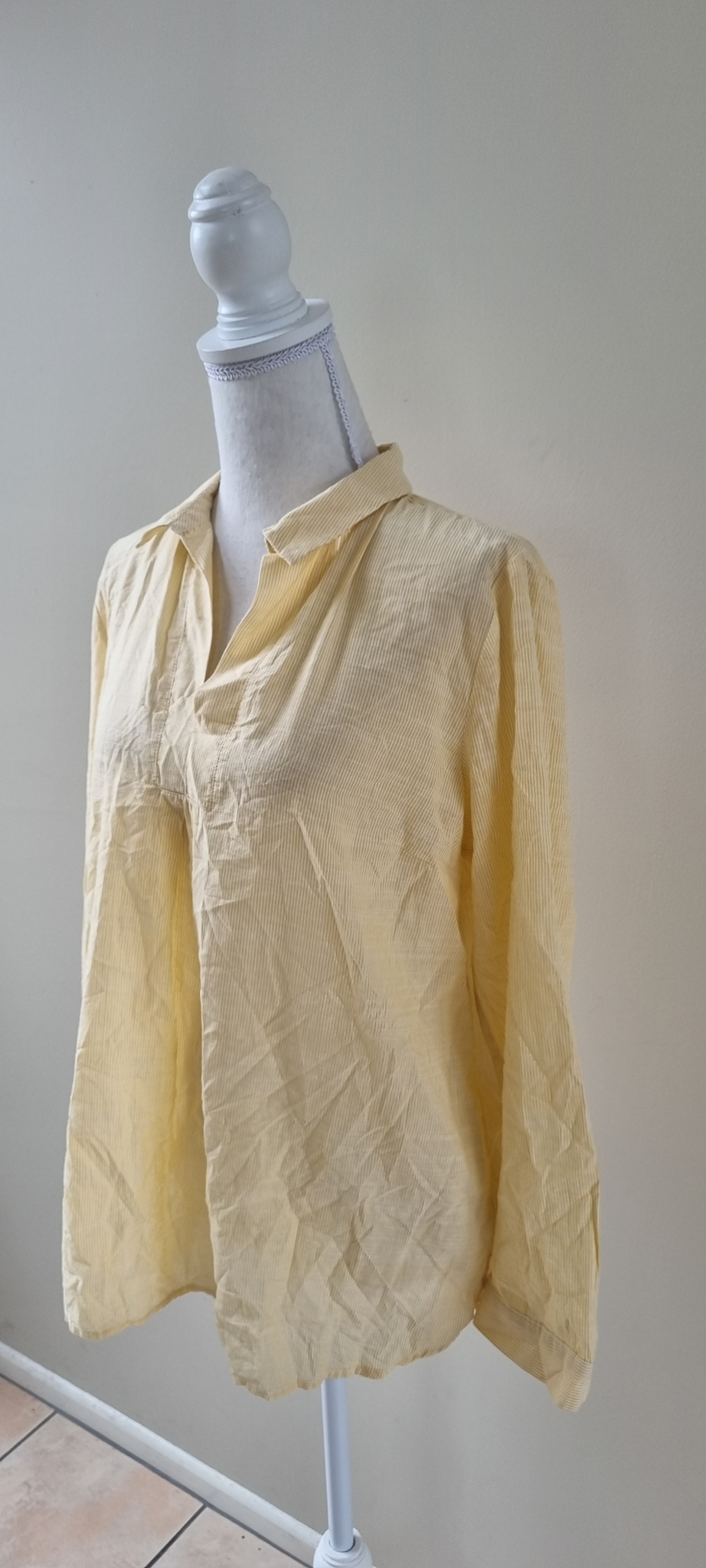 Blue Illusion Tunic Top Size 14, image 2