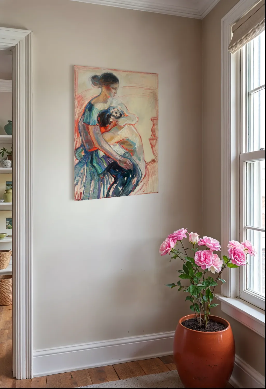 Breakfast will be soon (version) Expressive and gestural Painting Yuliia Levytska - Subjektiv.art 10