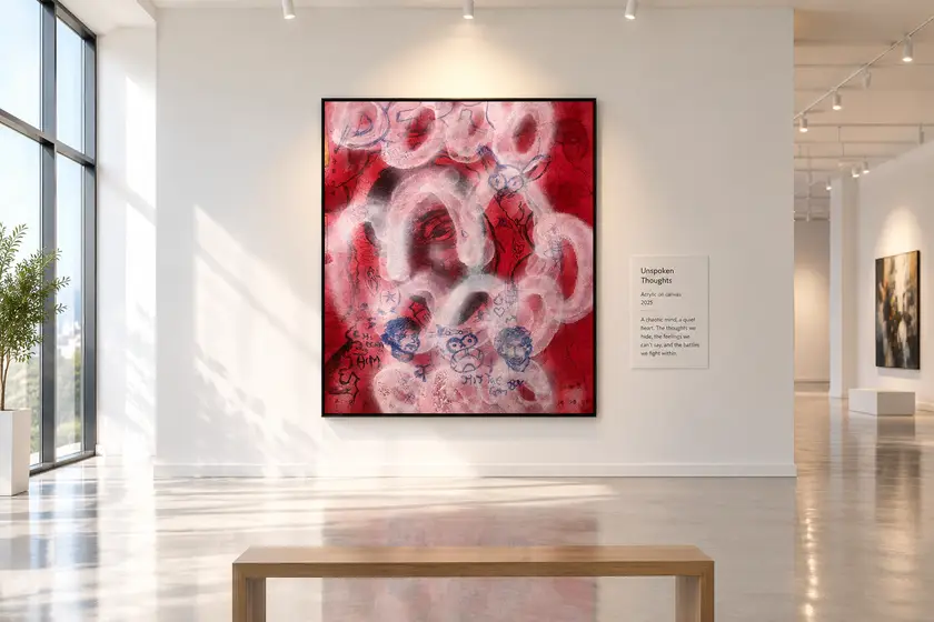 Indigene of the mind collection Expressive and gestural Painting  - Subjektiv.art