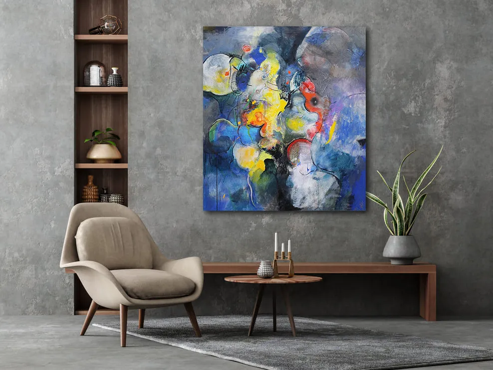 ''Chaos and Creation, series . Сomposition N2''  Abstract Painting Artem Andreichuk - Subjektiv.art 7
