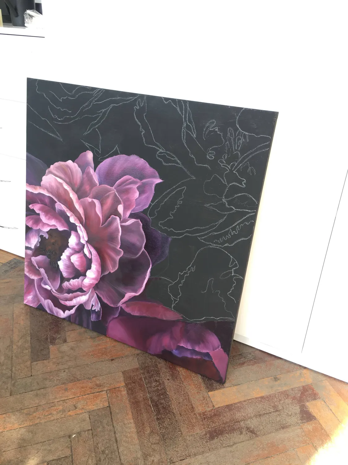 PEONY BLOOM Photorealistic Painting Anna Lyashenko - Subjektiv.art 8