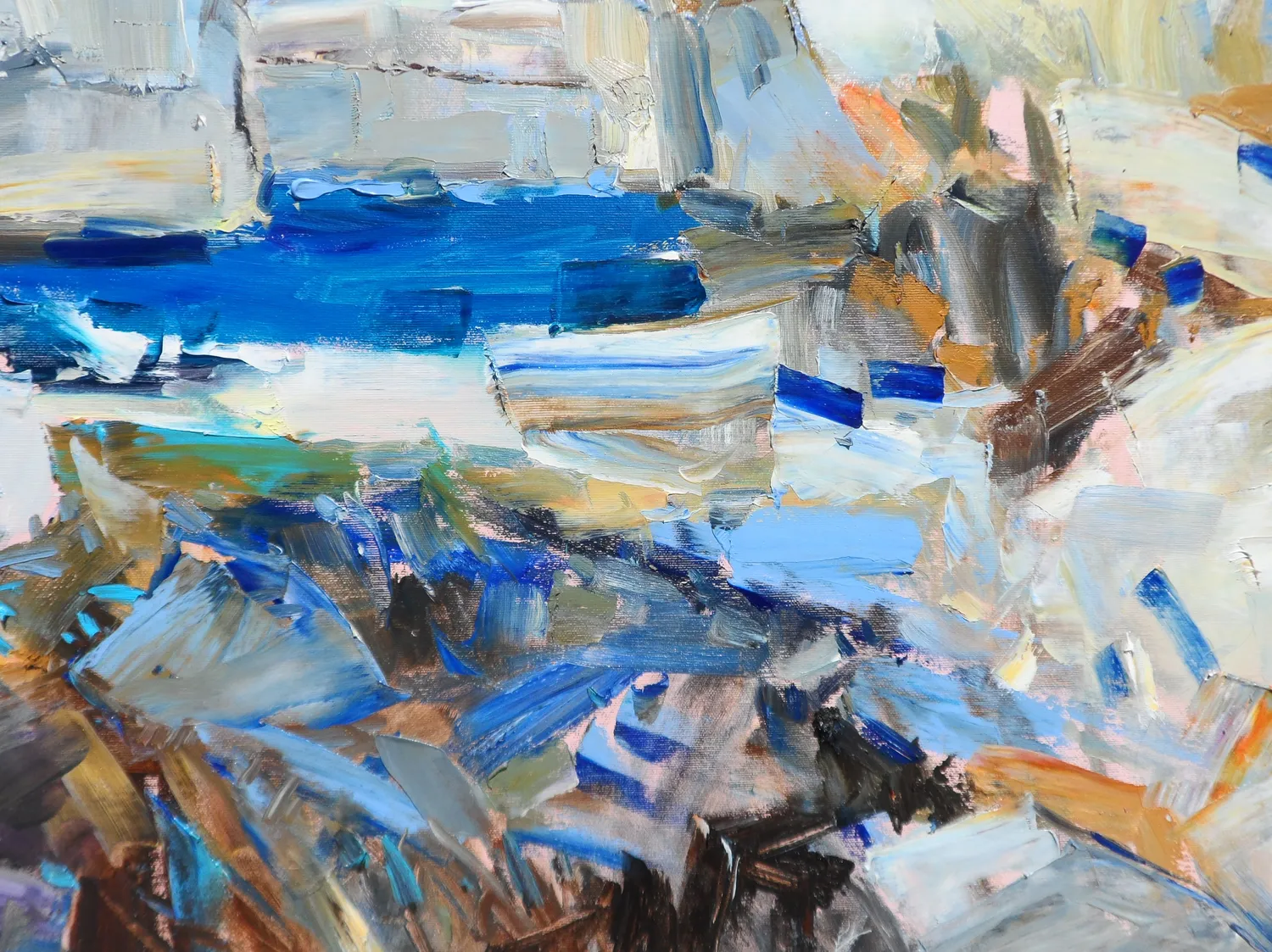 Rocks of malta Expressive and gestural Painting Yehor Dulin - Subjektiv.art 8