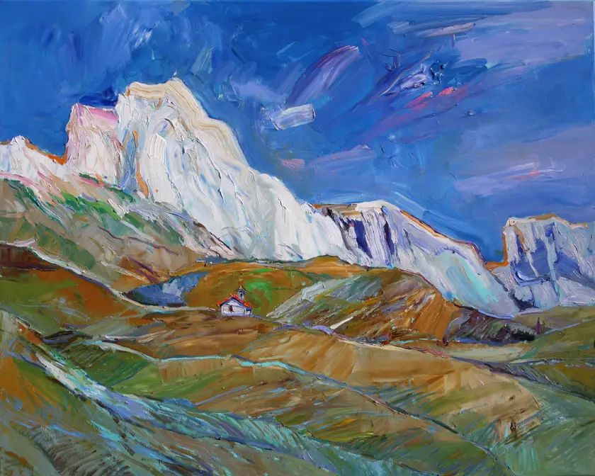 " Seceda " Expressive and gestural Painting Yehor Dulin - Subjektiv.art