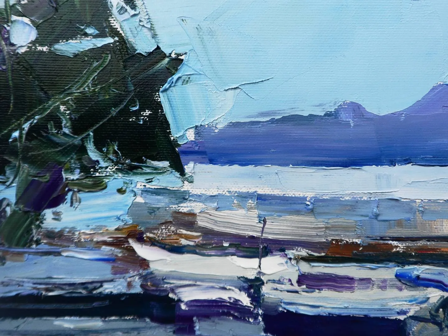 Boats Impressionistic Painting Yehor Dulin - Subjektiv.art 3
