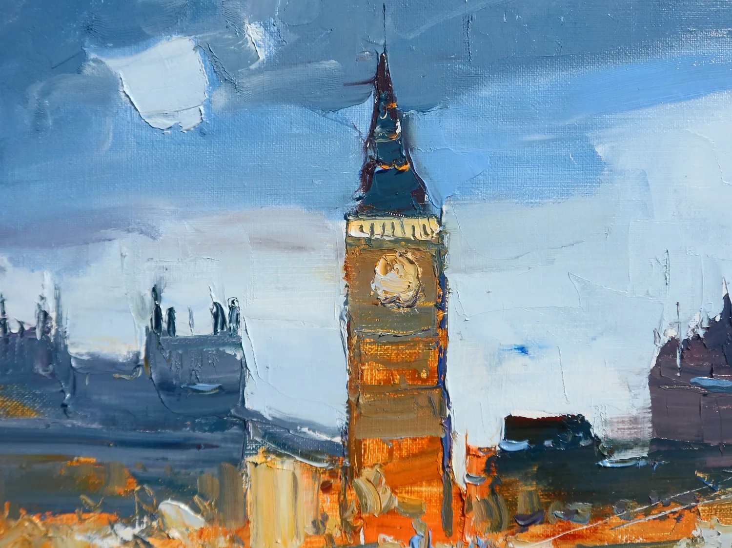 Night lights. London Fine Art Painting Yehor Dulin - Subjektiv.art 3