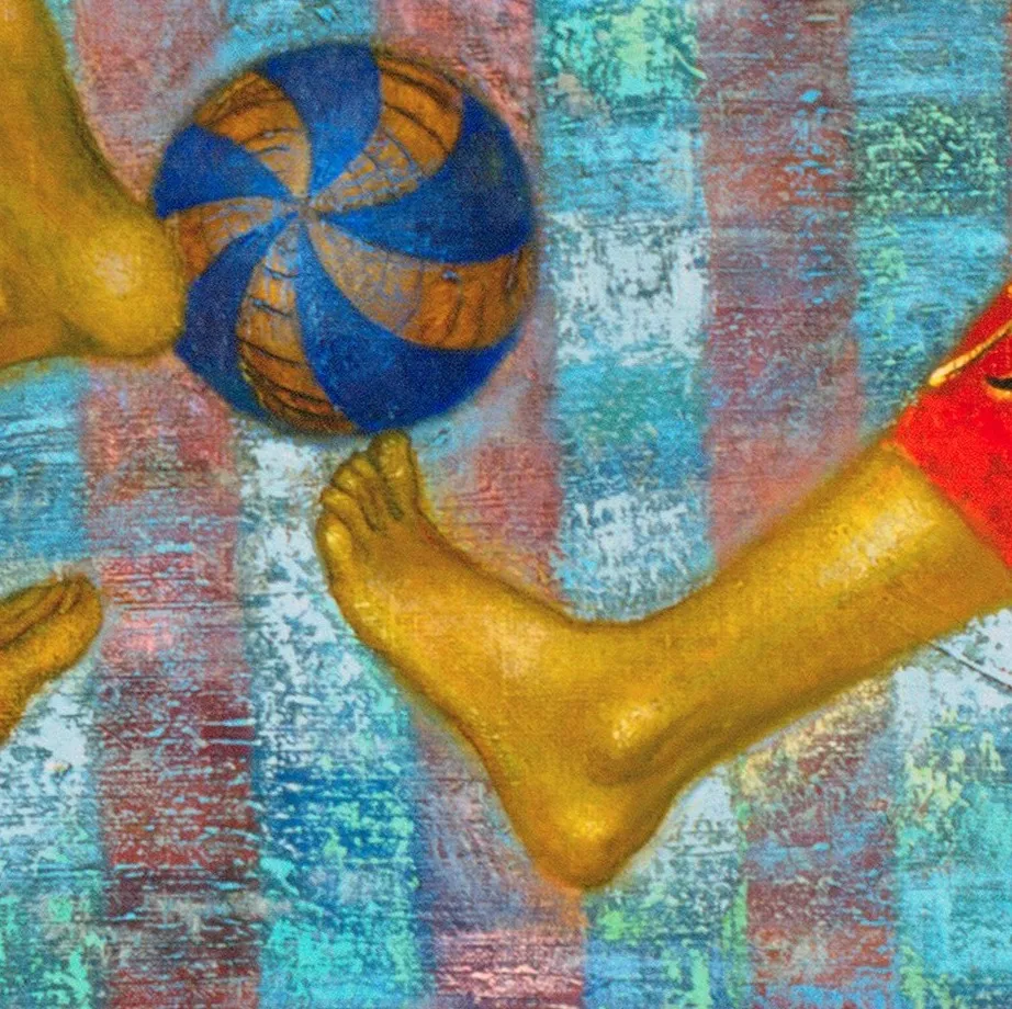 Women`s football  Fine Art Painting Myroslava Perevalska - Subjektiv.art 3