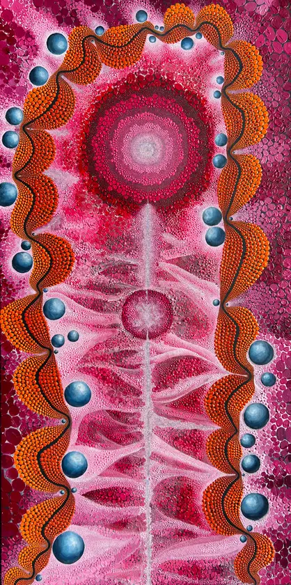 Wound of Interaction Abstract Painting Oksana Gural - Subjektiv.art
