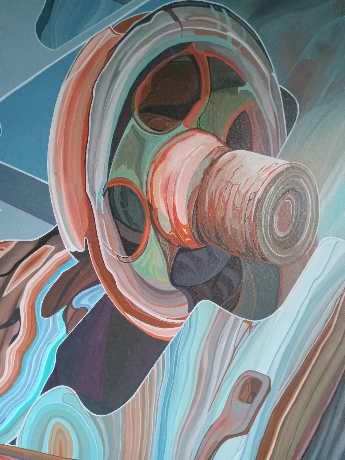 Forgotten mechanisms... Modern Painting Marian Burghiu - Subjektiv.art 2