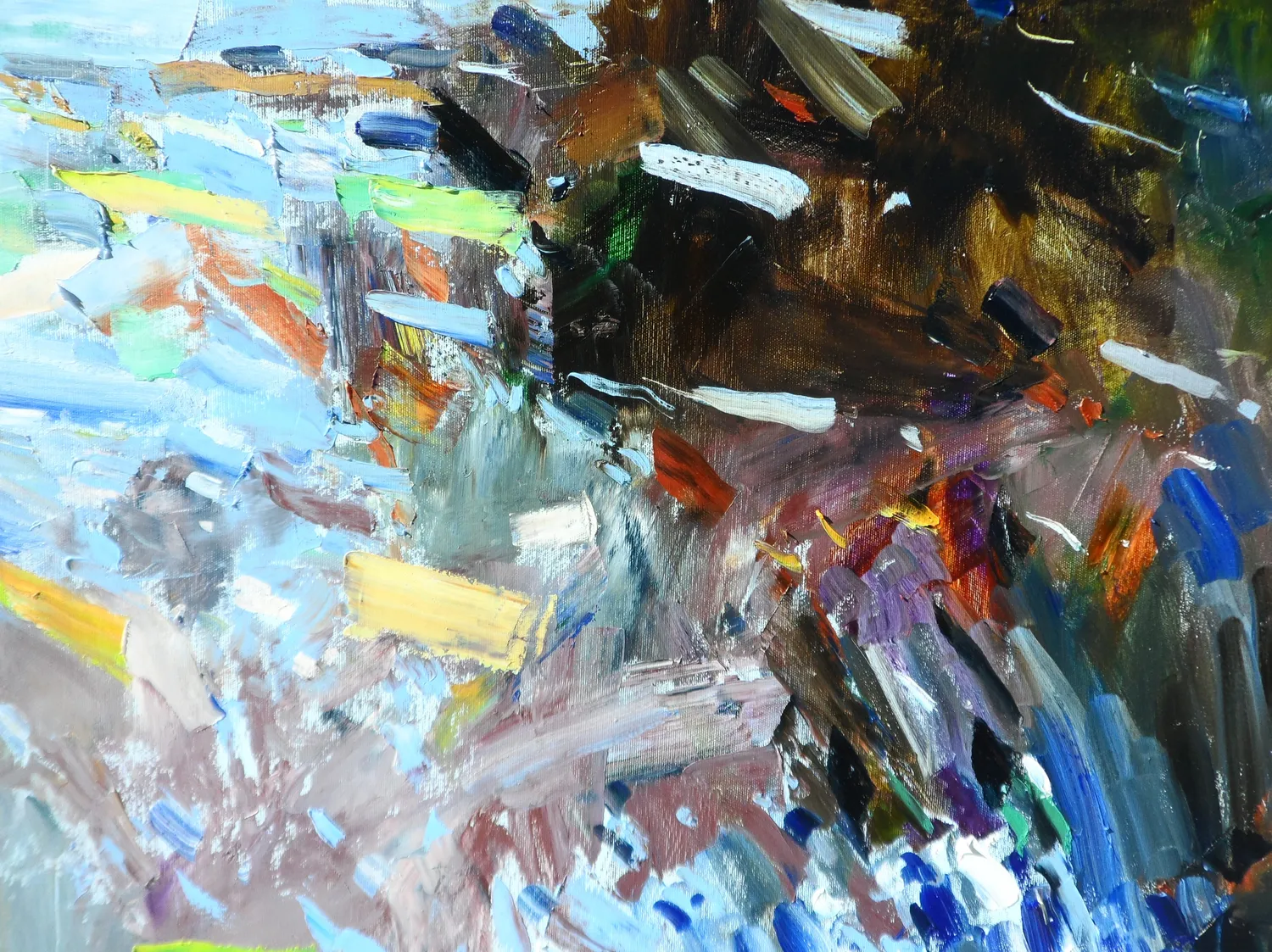 Water lilies Expressive and gestural Painting Yehor Dulin - Subjektiv.art 2