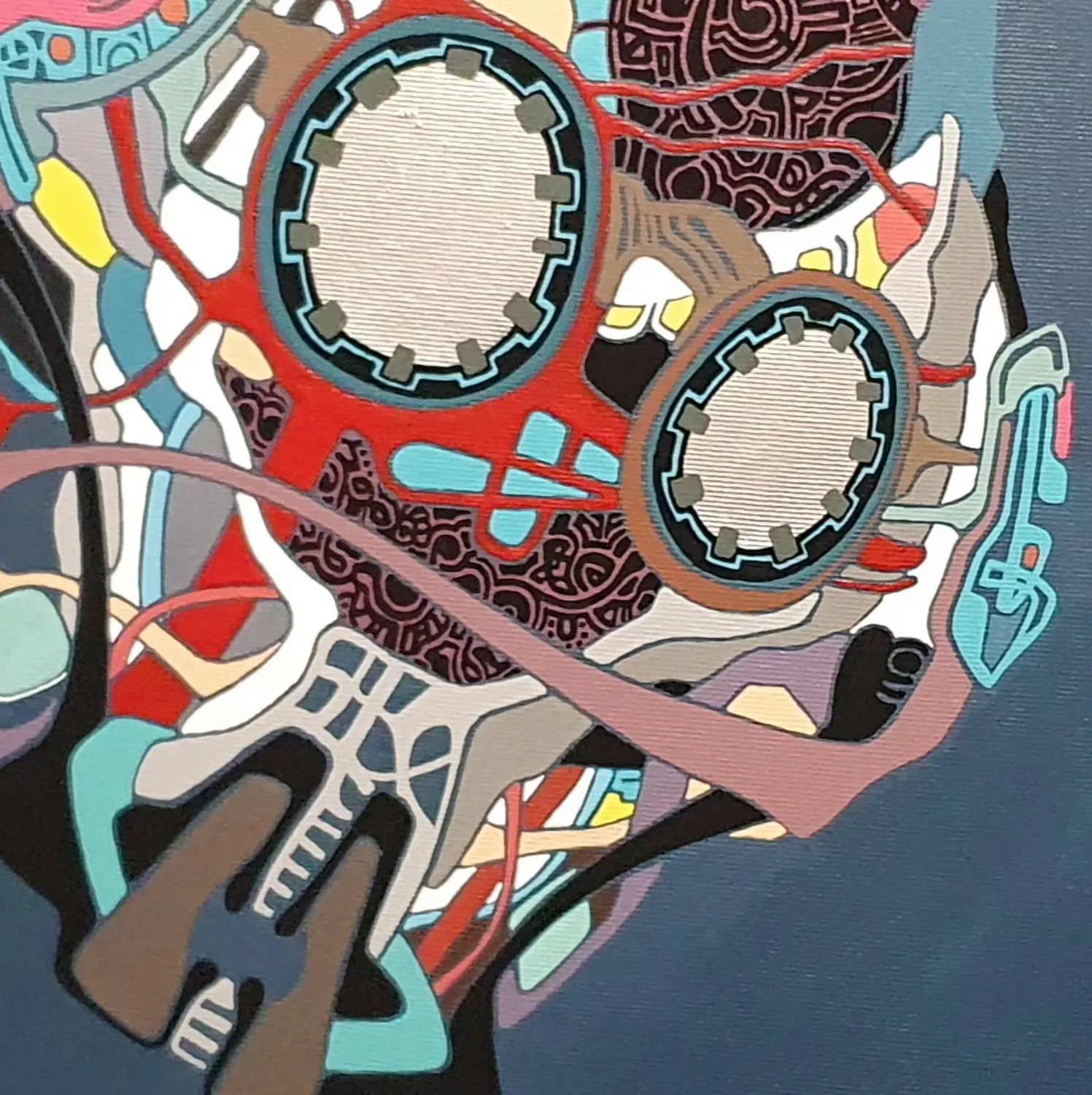 Head Abstract Painting Eugene Pokutnev - Subjektiv.art 2