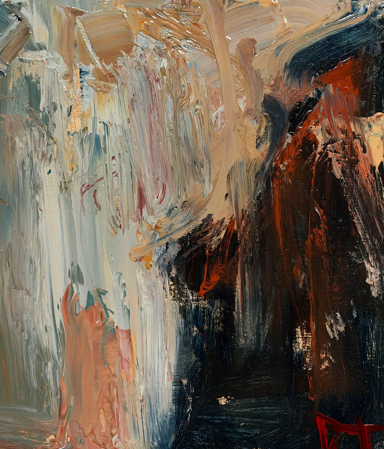 UNtitled #1 Expressive and gestural Painting Darren Thompson - Subjektiv.art 5